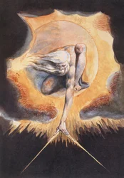 A Napok Őse, az „Európa a próféciából”, 1793 (rézkarc tollal és tintával, WC-vel és testszínnel papíron)